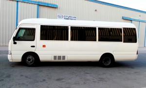 The Armored Group (TAG) recently completed armoring a Toyota Coaster Bus, suited to transport up to 30 people.