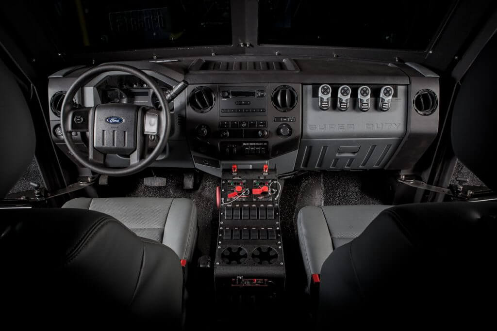 TAG Picture of BATT-APX interior with dual heating and air conditioning systems