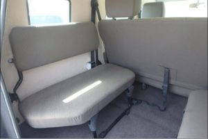 TAG Interior of bulletproof Toyota Land Cruiser (TLC) 76 Series cash-in-transit SUV
