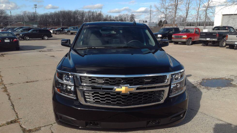 TAG Armored Chevrolet Tahoe Front Grille View Black Bullet Proof