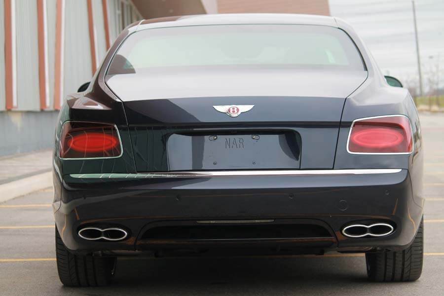 TAG Armored Bentley Flying Spur Series Rear View Tail Lights Bentley Logo