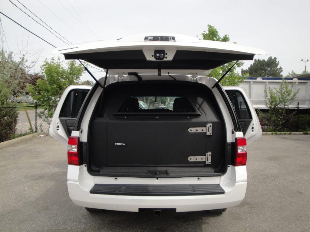 TAG Armored Ford Expedition Rear And Side Doors Open Armored Door Installed