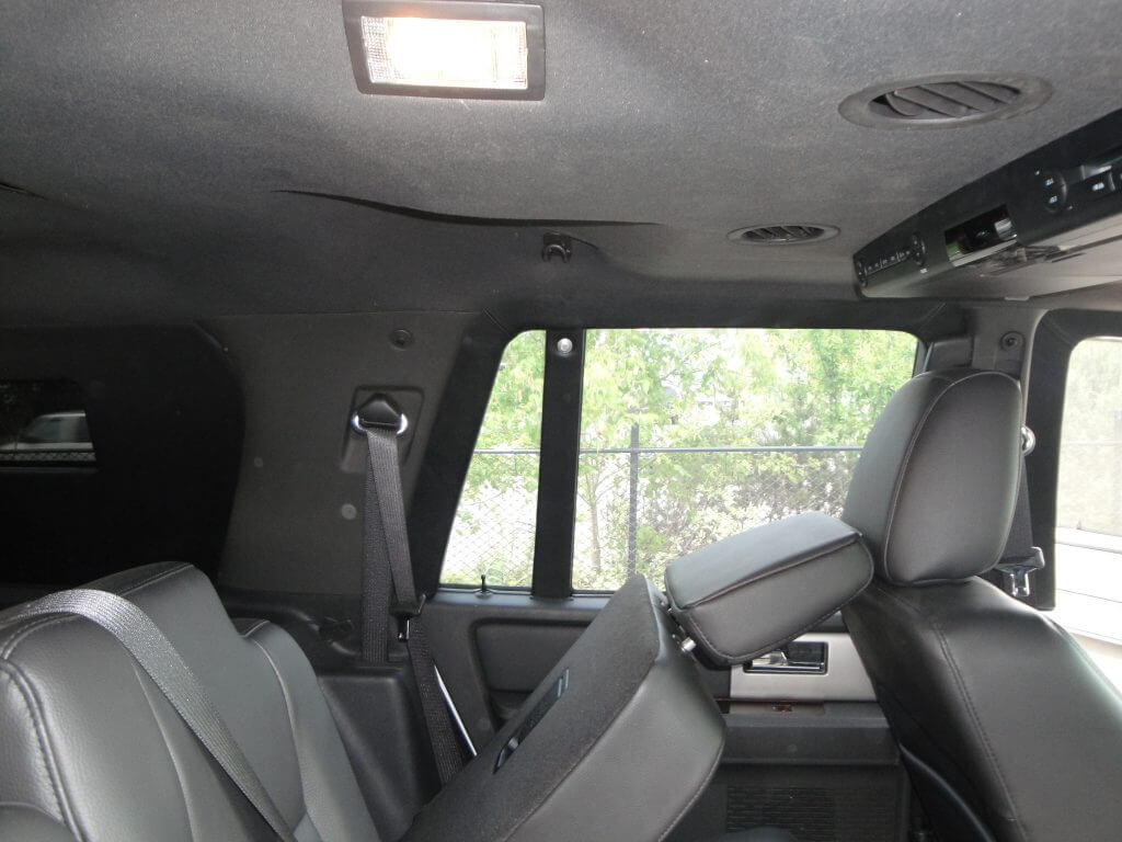 TAG Armored Ford Expedition Back Seat Leaned Forward