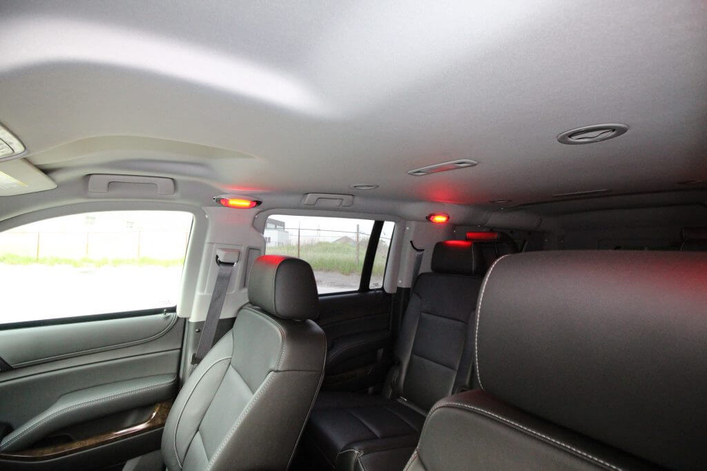TAG Discreet Armored Suburban Interior Roof Top View Red Lights