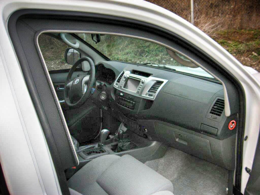 TAG Armored Toyota Hilux Passenger Dashboard