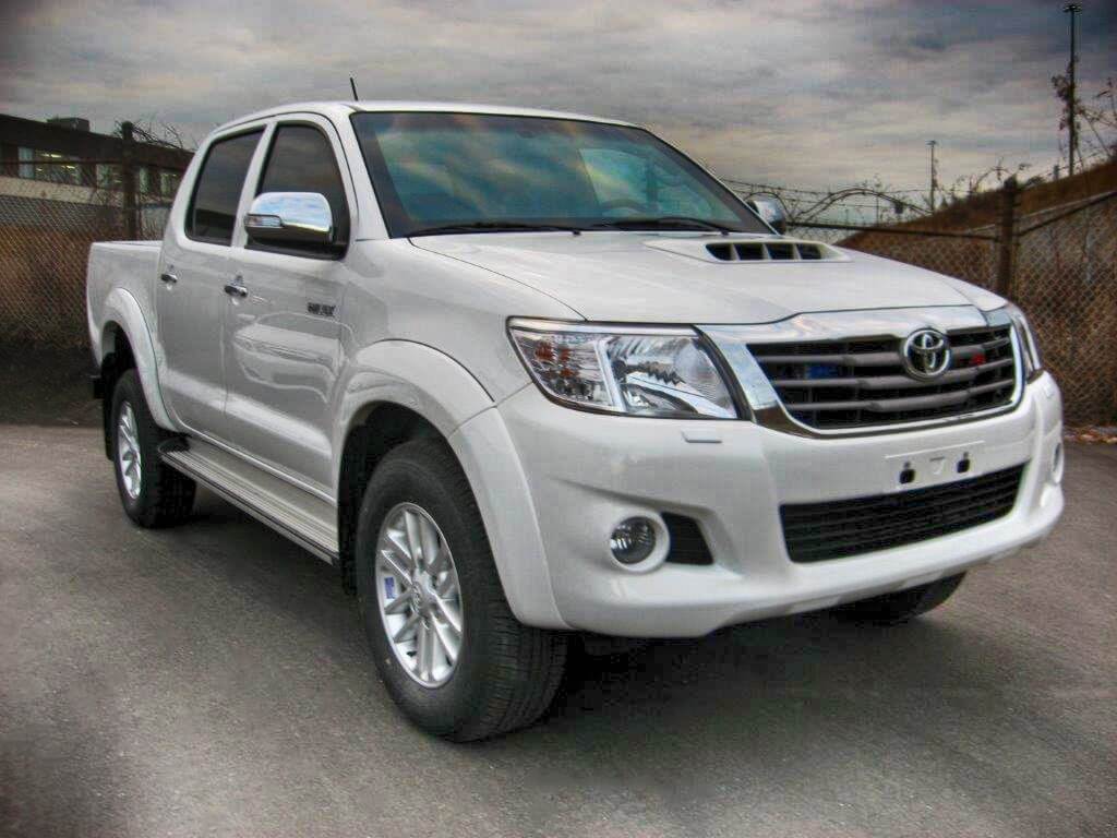 TAG White armored Toyota Hilux truck picture with bulletproof glass
