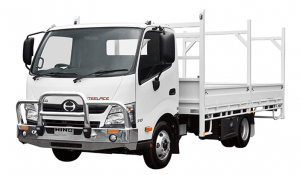 TAG White armored Hino 338 cash-in-transit truck picture