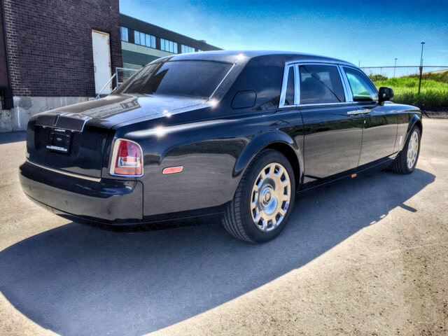 TAG Armored Rolls Royce Phantom Passenger Rear Corner