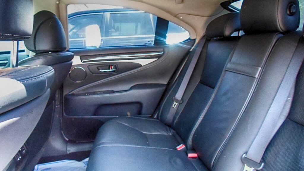 TAG Picture of armored Lexus LS sedan back seats