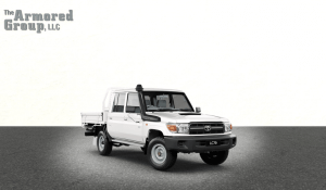 TAG White armored Toyota Land Cruiser with bulletproof glass picture