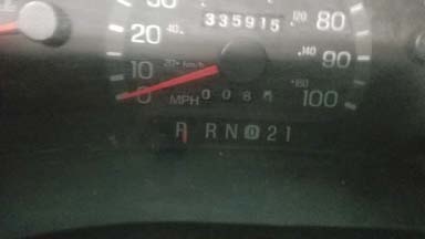 TAG 2002 Ford E250 Odometer