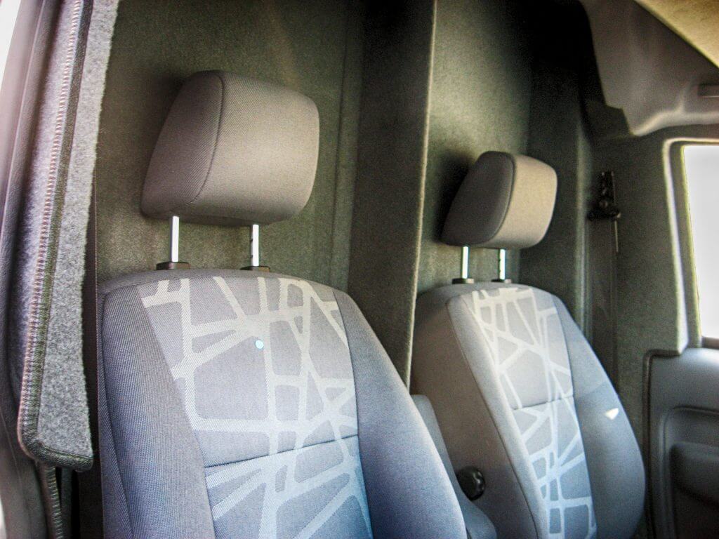 TAG Armored Ford Transit Connect Front Interior