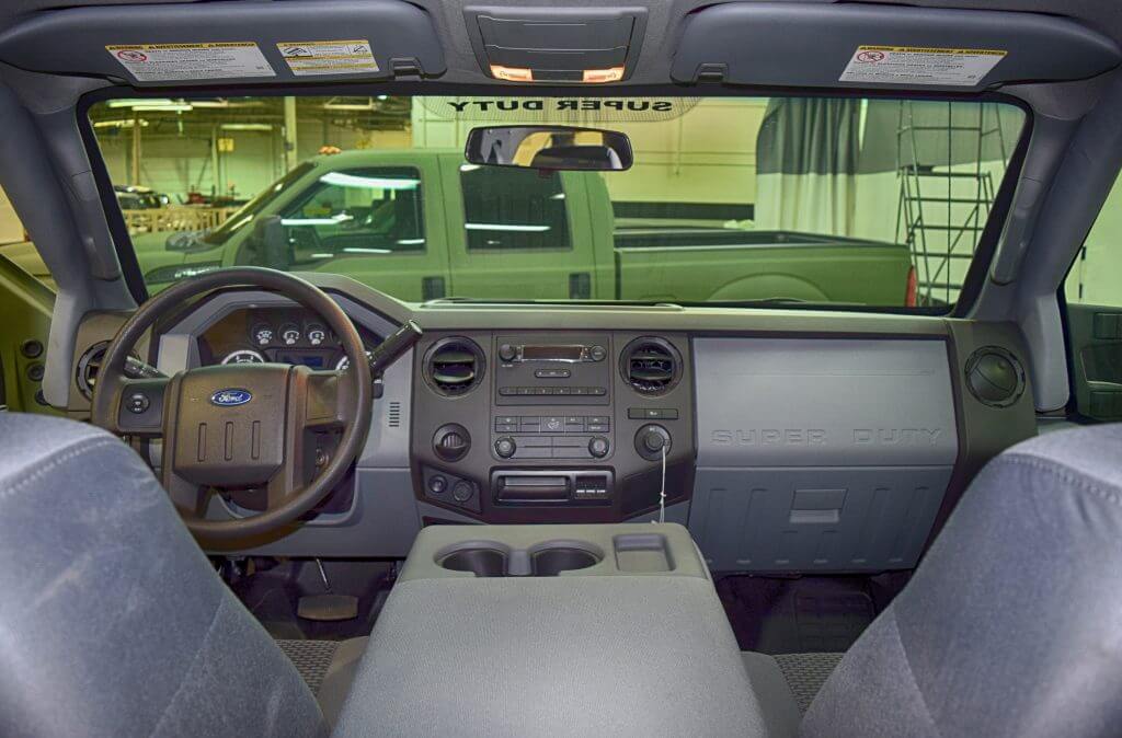 TAG Armored Ford F350 Front Interior