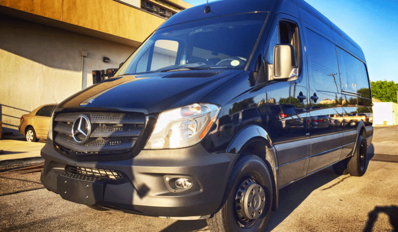 TAG Black non-armored Mercedes-Benz law enforcement raid and warrant van picture