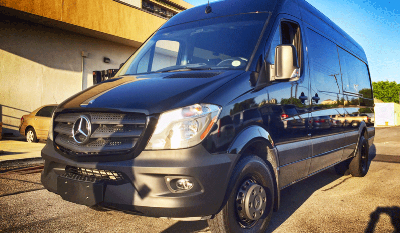 mercedes benz black van