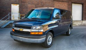 TAG Armored Chevy/GM 2500 & 3500 Passenger Van Driver Front Corner