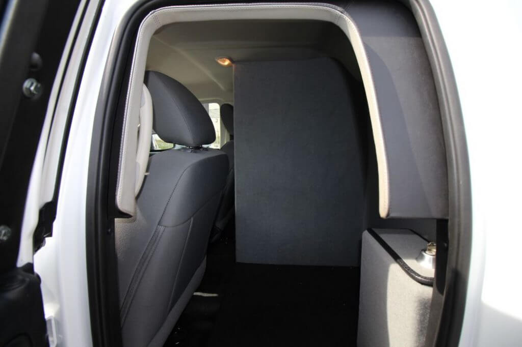 TAG Armored Dodge Ram 1500 Back Seat Door View Bullet Proof Wall