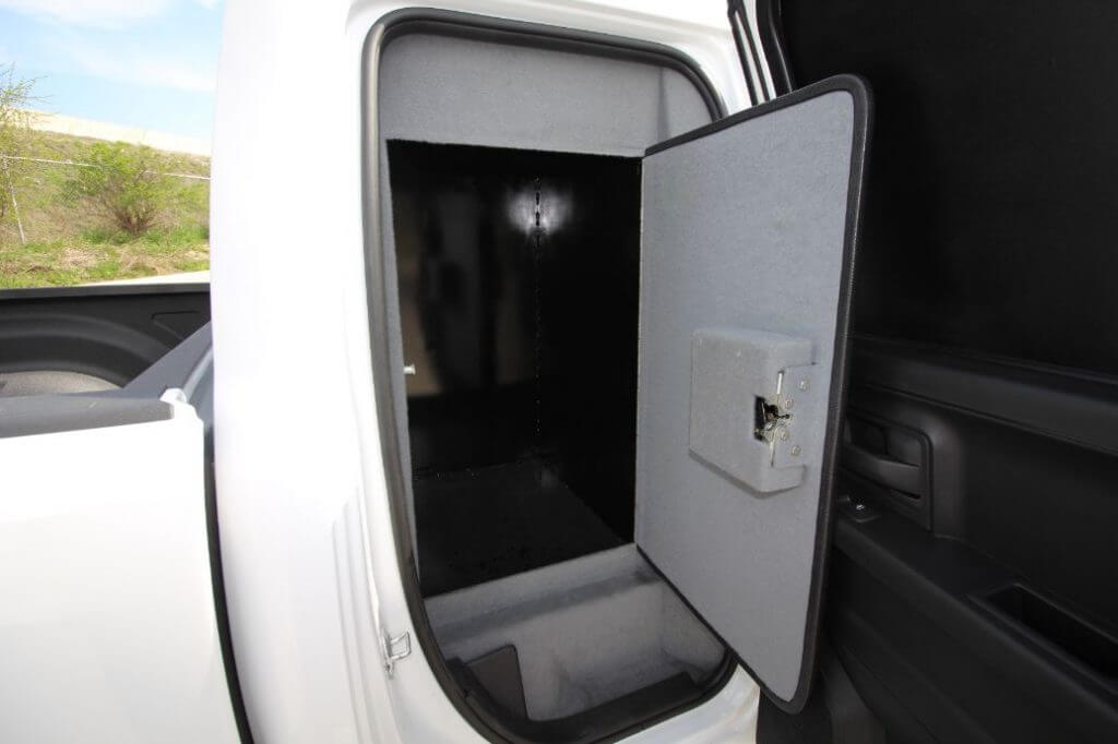TAG Armored Dodge Ram 1500 Bullet Proof Wall Door Open Inside Back Door