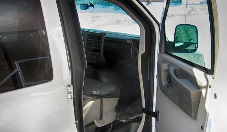 TAG Armored Chevy/GM 2500 & 3500 Passenger Van Door Open