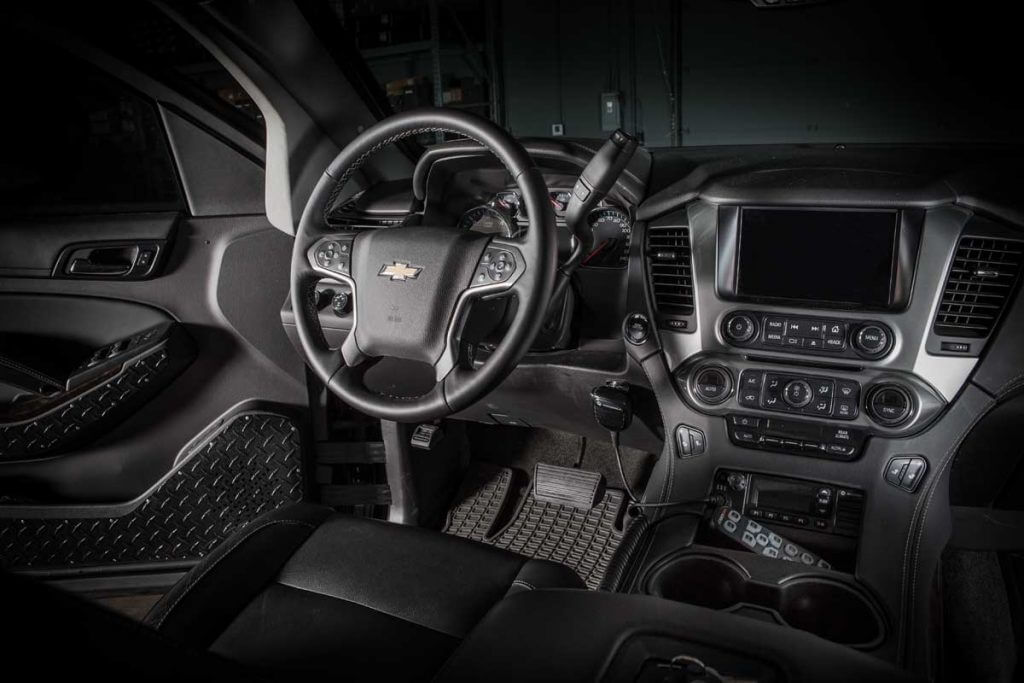 TAG Armored Tactical SWAT Suburban Front Cockpit Steering Wheel
