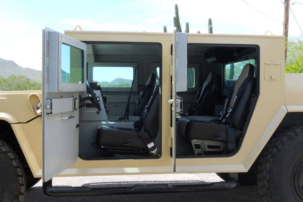 TAG Armored Hummer Interior bulletproof armored Hummer military vehicle