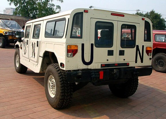 TAG Armored Asian Hummer Warrior Rear Corner