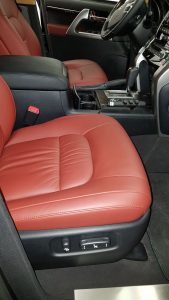 TAG 2014 Armored Toyota Land Cruiser (TLC) 200 Red Passenger Seat