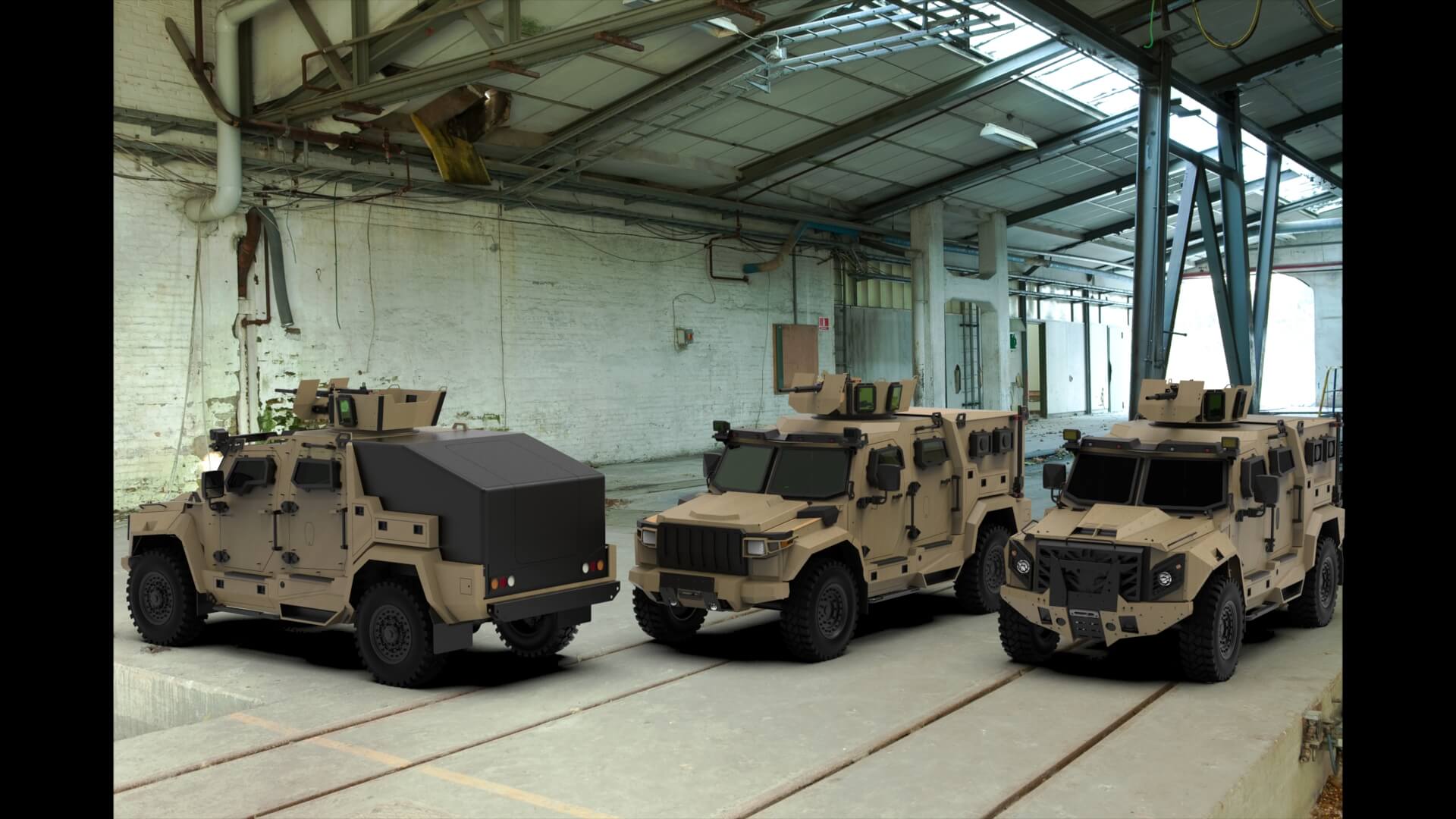 BATT military vehicles manufactured by the armored group