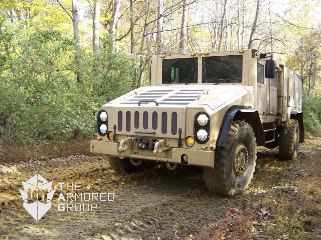 Armored husky vehicle made by the armored group